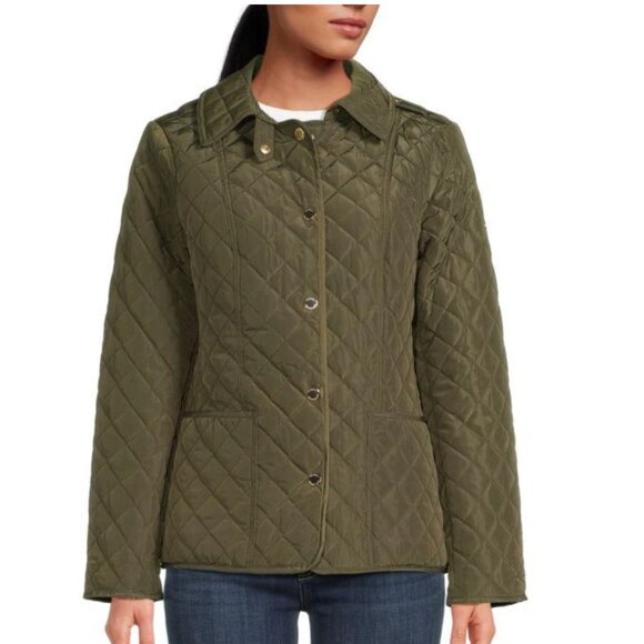 Michael Kors Jackets & Blazers - Michael Kors Missy Quilted Jacket - Olive Green XL